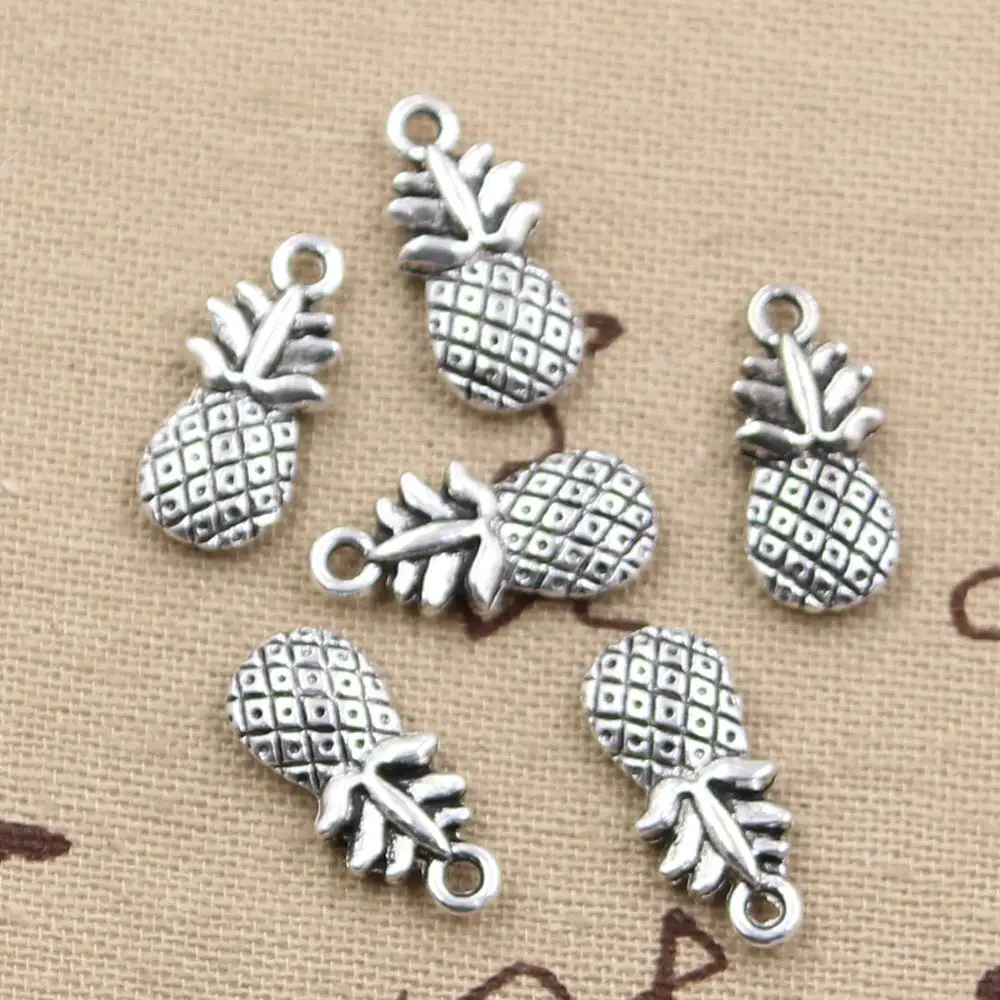 20pcs Charms Double Sided Pineapple 19x9mm Antique Silver Color Plated Pendants Making DIY Handmade Tibetan Silver Color Jewelry
20pcs Charms Double Sided Pineapple 19x9mm Antique Silver Color Plated Pendants Making DIY Handmade Tibetan Silver Color Jewelry
