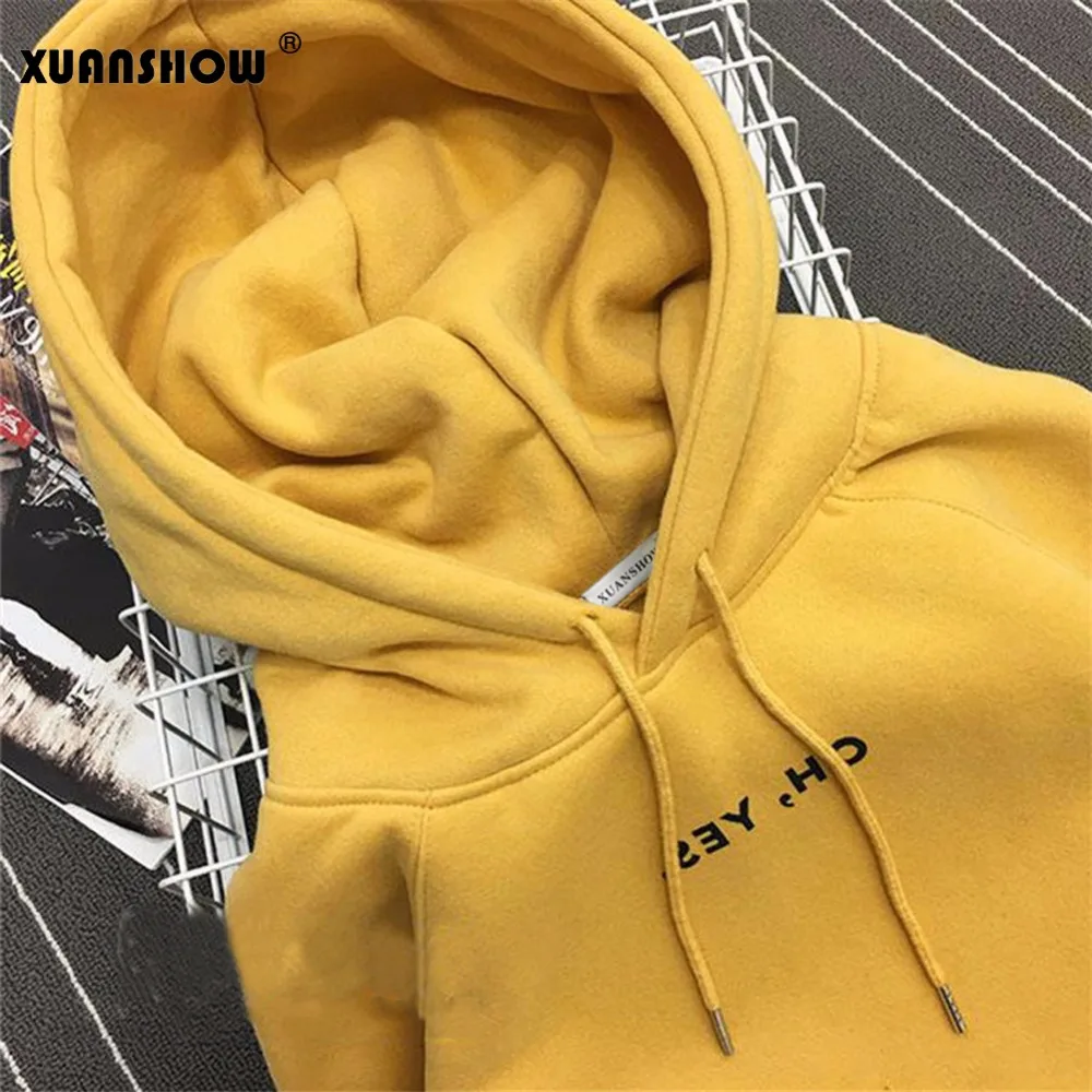 XUANSHOW Spring Autumn Women Hoodies Hoodies Fleece Oh Yes Letter Harajuku Printed Pullover Loose Female Loose Casual Coat
XUANSHOW Spring Autumn Women Hoodies Hoodies Fleece Oh Yes Letter Harajuku Printed Pullover Loose Female Loose Casual Coat