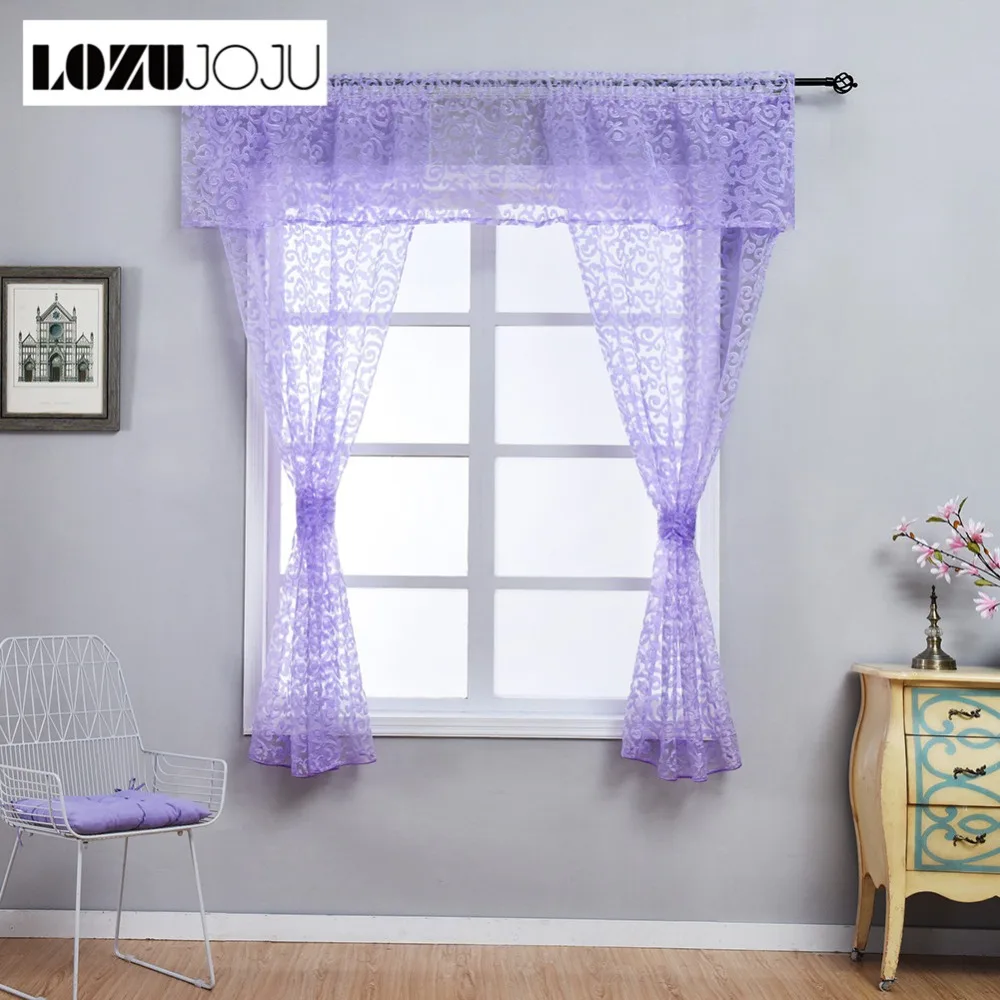 LOZUJOJU Floral Jacquard Short Curtains Hot Sale Tulle Drops With Bounds for Kitchen Small Size Windows Sheer Fabric
LOZUJOJU Floral Jacquard Short Curtains Hot Sale Tulle Drops With Bounds for Kitchen Small Size Windows Sheer Fabric