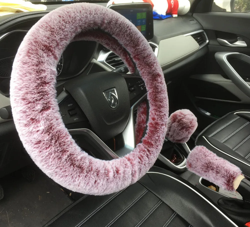 3pcs/set Plush Car Steering Wheel Covers Winter Faux rabbit skin Hand Brake & Gear Cover Set Car Seat Cover Interior Accessories
3pcs/set Plush Car Steering Wheel Covers Winter Faux rabbit skin Hand Brake & Gear Cover Set Car Seat Cover Interior Accessories