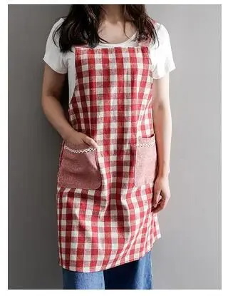 Plaid personality kitchen household cotton and linen apron simple fashion anti-fouling strap modern housewife
Plaid personality kitchen household cotton and linen apron simple fashion anti-fouling strap modern housewife