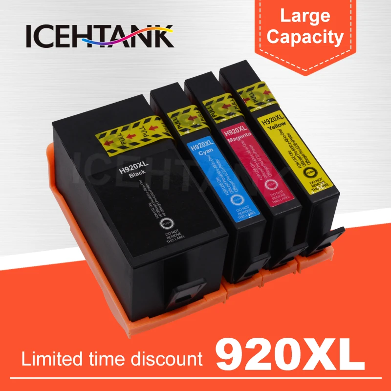 ICEHTANK 920 XL Compatible Ink Cartridge for HP 920XL For HP920 Officejet 6000 6500 6500A 7000 7500 7500A Printer with chip
ICEHTANK 920 XL Compatible Ink Cartridge for HP 920XL For HP920 Officejet 6000 6500 6500A 7000 7500 7500A Printer with chip
