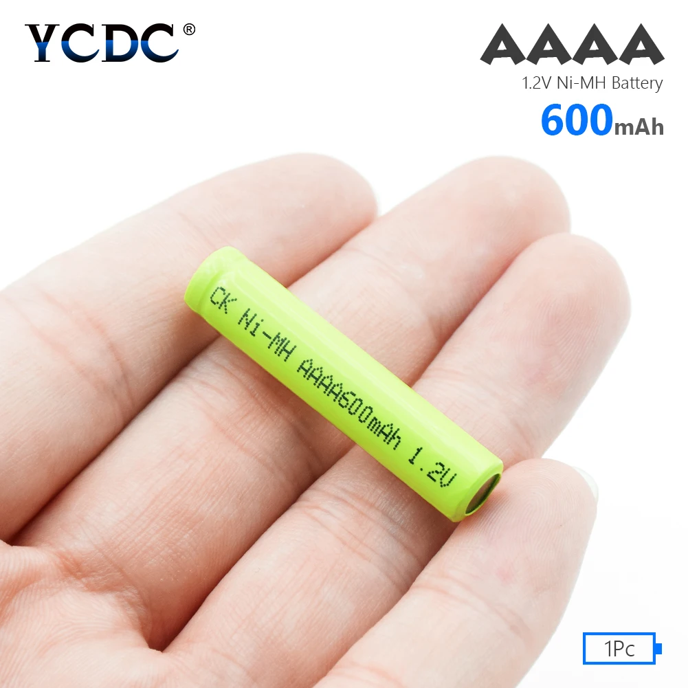 YCDC 1 / 2 /4 шт. перезаряжаемые батарейки в Ni MH AAAA AM6 LR61 600 мАч|Перезаряжаемые батареи| |