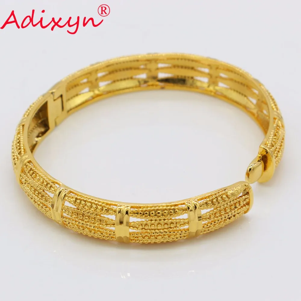 Adixyn Dubai Gold (Can Open)Bangle Gold Color Middle East/Arab/African Bracelets Wedding/Party Jewelry Gifts N072405
Adixyn Dubai Gold (Can Open)Bangle Gold Color Middle East/Arab/African Bracelets Wedding/Party Jewelry Gifts N072405