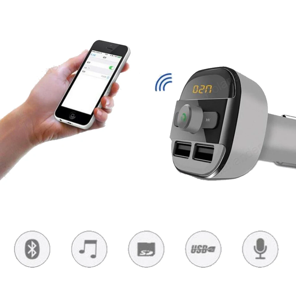 Автомобильные зарядные устройства с двумя USB-портами, FM-передатчики, Bluetooth, автомобильный комплект, гарнитура для телефонных звонков, TF-карт...
Автомобильные зарядные устройства с двумя USB-портами, FM-передатчики, Bluetooth, автомобильный комплект, гарнитура для телефонных звонков, TF-карт...