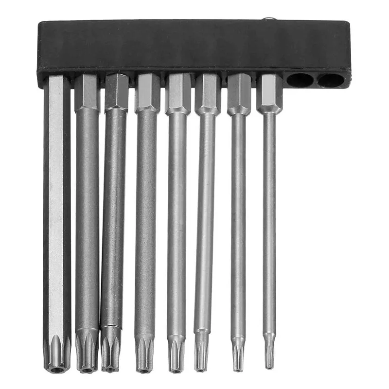 Drillpro 8Pcs Electric 1/4 Inch Hex Shank Magnetic Torx Screwdriver Bits Hand Tool Set 100mm Long T8 T10 T15 T20 T25 T27 T30 T40
Drillpro 8Pcs Electric 1/4 Inch Hex Shank Magnetic Torx Screwdriver Bits Hand Tool Set 100mm Long T8 T10 T15 T20 T25 T27 T30 T40