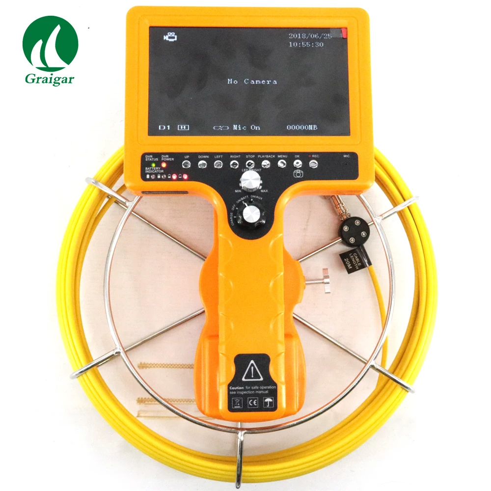 710-SCJ Pipe Inspection Camera with 7inch TFT Color Monitor Portable Waterproof Pipe Inspection Monitor 1/4 inch Sensor Size
710-SCJ Pipe Inspection Camera with 7inch TFT Color Monitor Portable Waterproof Pipe Inspection Monitor 1/4 inch Sensor Size