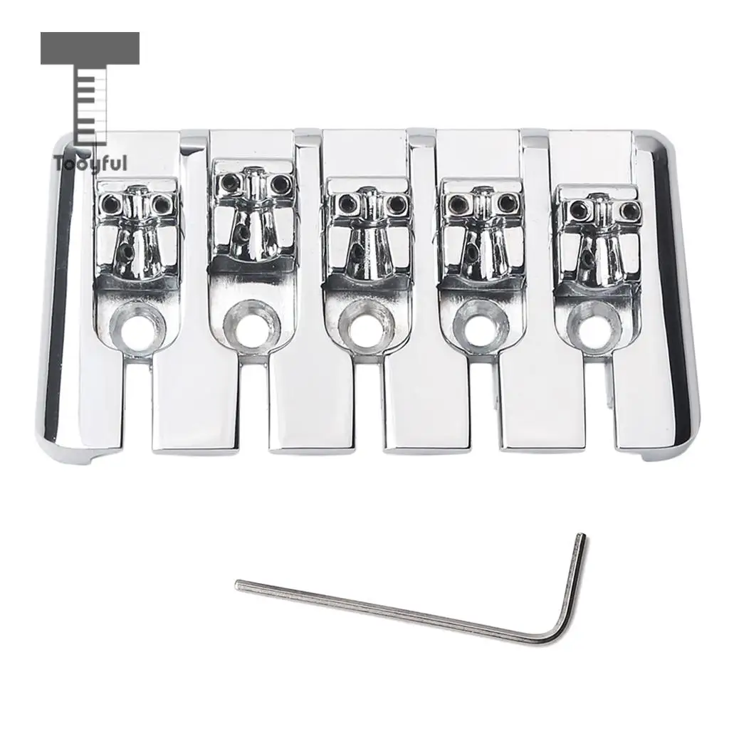 Tooyful Chrome Zinc Alloy L Shape 5 String Bass Bridge with Screws Wrench for Electric Bass Guitar Parts
Tooyful Chrome Zinc Alloy L Shape 5 String Bass Bridge with Screws Wrench for Electric Bass Guitar Parts