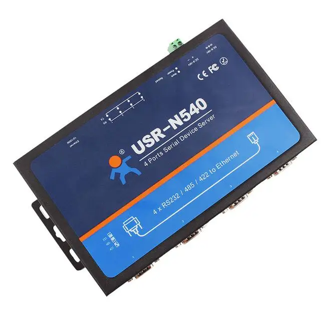 USR-N540 4 Serial port RS232 RS485 RS422 Ethernet Converter. It supports Modbus RTU to Modbus TCP
USR-N540 4 Serial port RS232 RS485 RS422 Ethernet Converter. It supports Modbus RTU to Modbus TCP