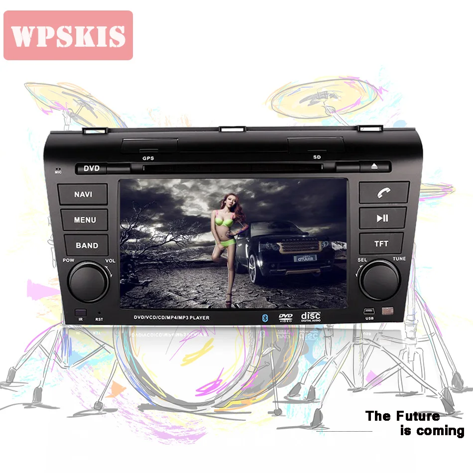 Автомагнитола для Mazda 3 2 din 64 ГБ + 4 Гб android 10 0 Dvd Gps-навигация аудио видео система