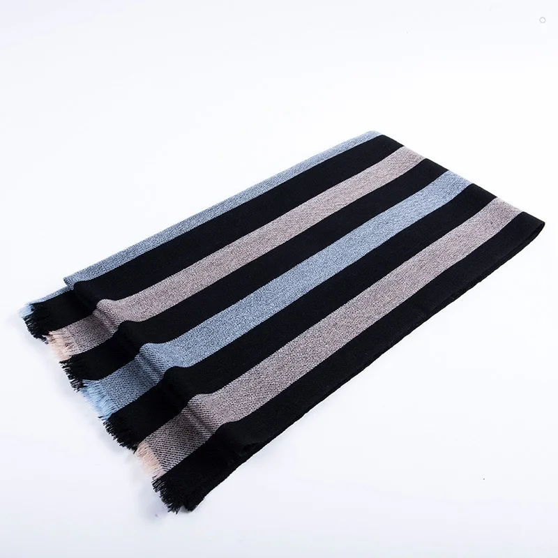 100%wool plain worsted men's boutique 3color striped scarfs thick long 30x180cm
100%wool plain worsted men's boutique 3color striped scarfs thick long 30x180cm