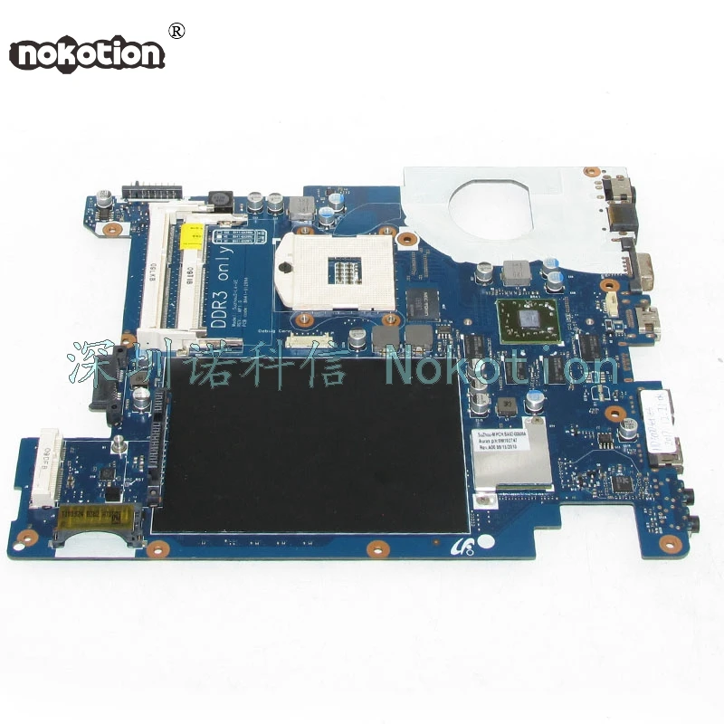 NOKOTION BA92-06676A BA92-06676B BA41-01299A For Samsung NP-R440 R440 Laptop Motherboard HM55 HD5000 Free Cpu DDR3 Mainboard
NOKOTION BA92-06676A BA92-06676B BA41-01299A For Samsung NP-R440 R440 Laptop Motherboard HM55 HD5000 Free Cpu DDR3 Mainboard