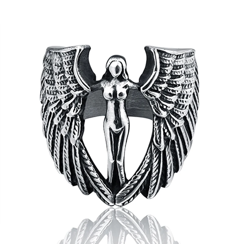ZMZY Exquisite Vintage Angel Wings Stretch Ring Women Stainless Steel Rings for Men Biker Jewelry Antique Wholesale Dropshipping
ZMZY Exquisite Vintage Angel Wings Stretch Ring Women Stainless Steel Rings for Men Biker Jewelry Antique Wholesale Dropshipping