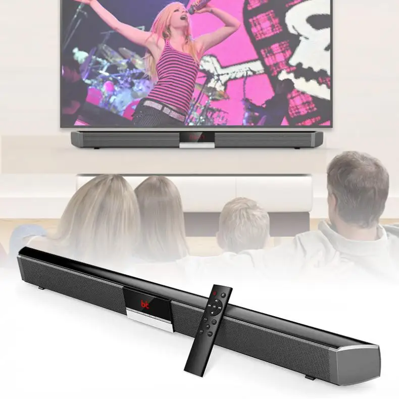 Home Theater Wireless Subwoofer Bluetooth-compatible Soundbar Speaker with 4pcs Full Frequency Horn + 2pcs 50120 Bass Units
Home Theater Wireless Subwoofer Bluetooth-compatible Soundbar Speaker with 4pcs Full Frequency Horn + 2pcs 50120 Bass Units