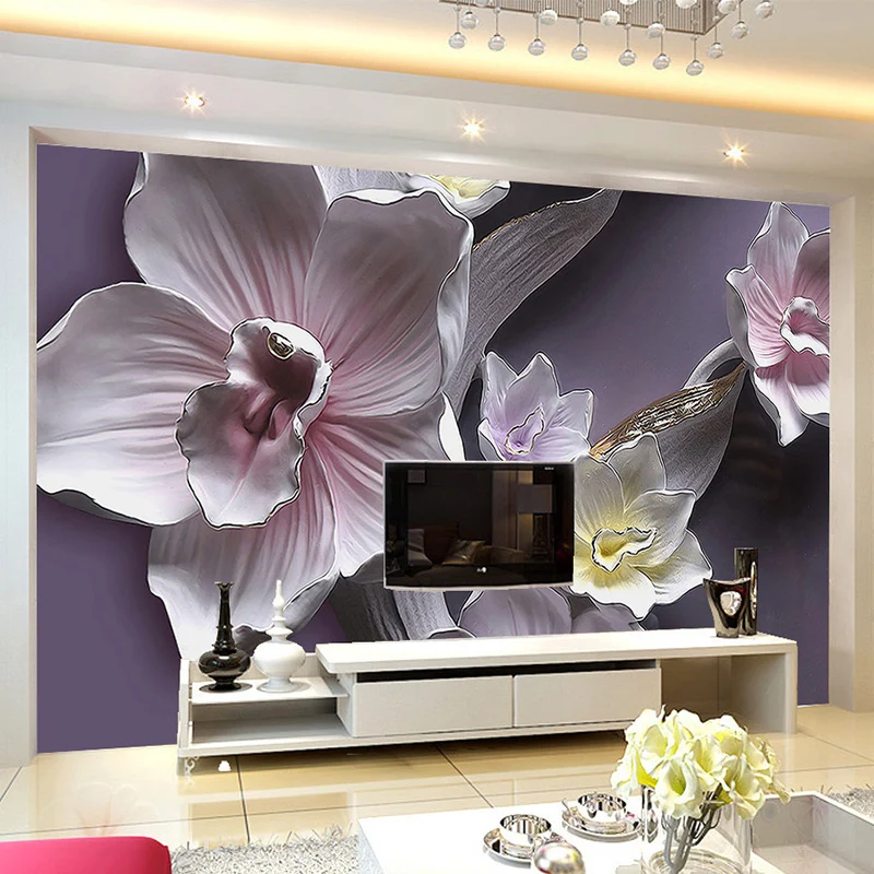 3D Stereo Relief Flowers Mural Wallpaper Living Room TV Sofa Background Wall Covering Classic Floral Home Decor Papel De Parede
3D Stereo Relief Flowers Mural Wallpaper Living Room TV Sofa Background Wall Covering Classic Floral Home Decor Papel De Parede
