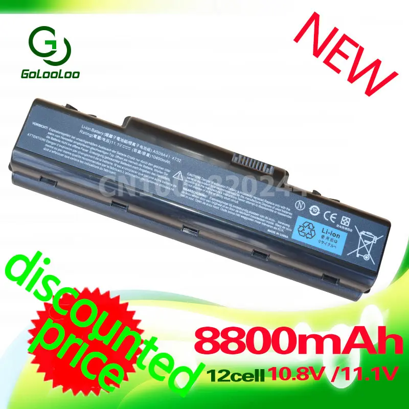 Golooloo 8800MaH AS09A31 battery for Acer Aspire 4732Z 5532 5332 5516 5517 TR series BT.00607.067 AS09A51 AS09A61 AS09A71
Golooloo 8800MaH AS09A31 battery for Acer Aspire 4732Z 5532 5332 5516 5517 TR series BT.00607.067 AS09A51 AS09A61 AS09A71