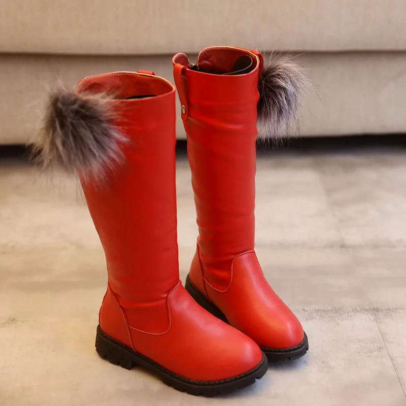 2018 Winter New Girls Boots Fashion Hairball Boots Warm Plush PU Leather Boots For Kids Non-Slip Snow High Boots KS47
2018 Winter New Girls Boots Fashion Hairball Boots Warm Plush PU Leather Boots For Kids Non-Slip Snow High Boots KS47