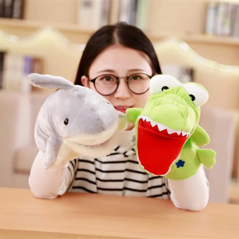 Animal Hand Puppet Soft Plush Puppet Toy Grey/Green Shark Crocodile Doll Baby Toys Kids Bedtime Story Telling toys for childre
Animal Hand Puppet Soft Plush Puppet Toy Grey/Green Shark Crocodile Doll Baby Toys Kids Bedtime Story Telling toys for childre