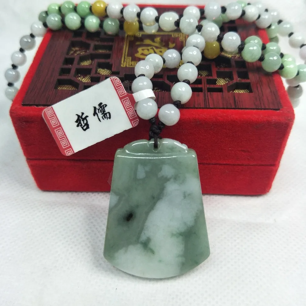 Zheru Jewelry Pure Natural Jadeite Dark Green Double Color Tag Pendant Tricolor Jadeite Bead Necklace Send Class A Certificate
Zheru Jewelry Pure Natural Jadeite Dark Green Double Color Tag Pendant Tricolor Jadeite Bead Necklace Send Class A Certificate