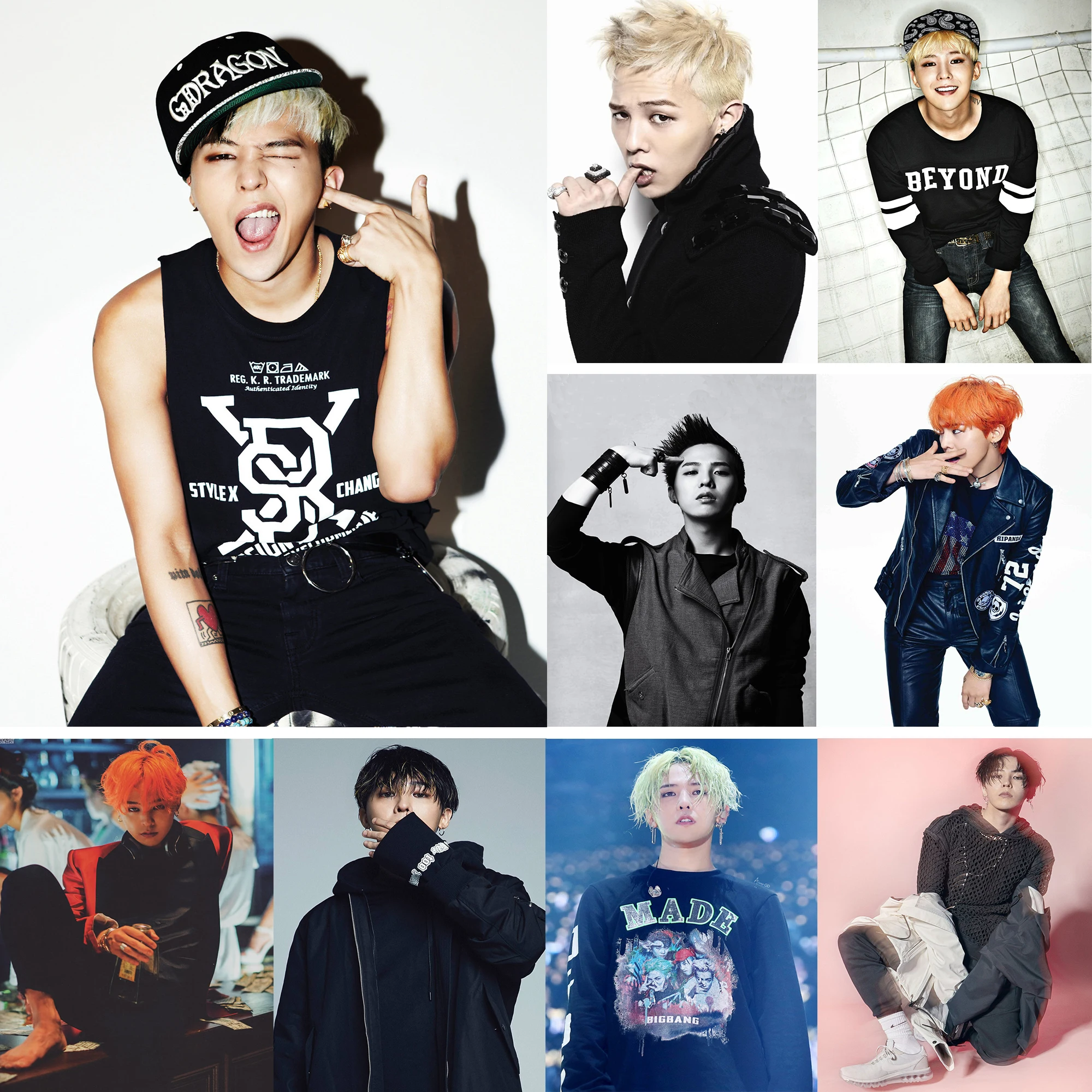 Постеры G dragon наклейки на стену украшение для дома BIGBANG белая бумага с покрытием