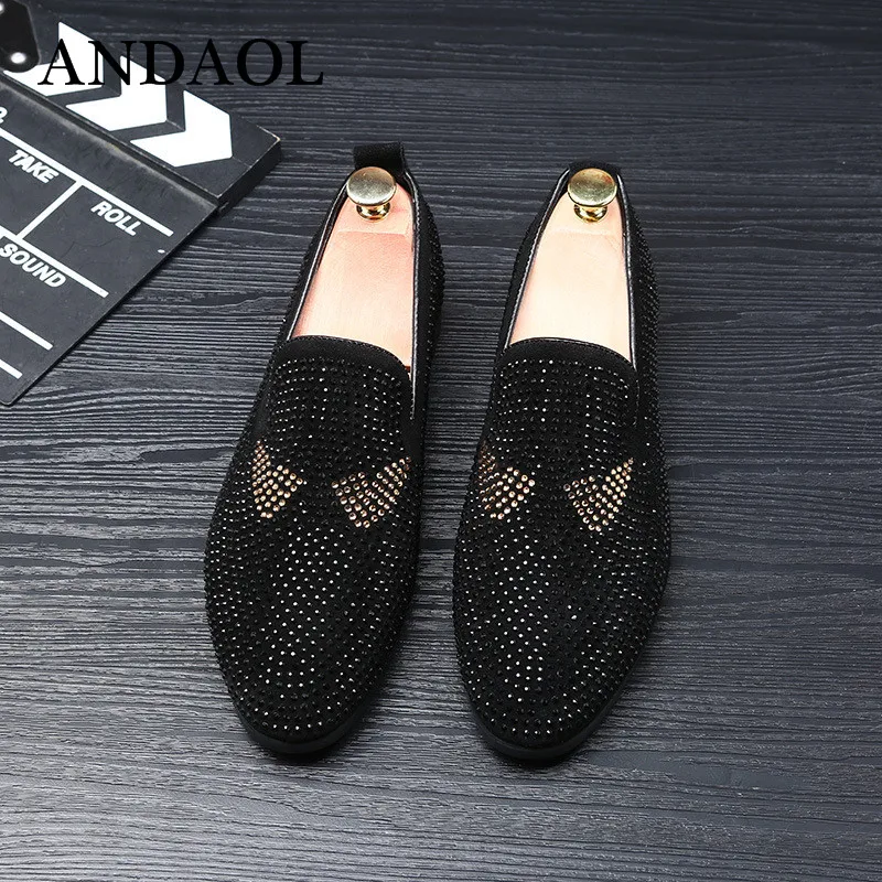 ANDAOL Men's Casual Shoes Top Quality Diamond-Inspired Designer Loafers Driving Flats Luxury Slip-on Wedding Dress Party shoes
ANDAOL Men's Casual Shoes Top Quality Diamond-Inspired Designer Loafers Driving Flats Luxury Slip-on Wedding Dress Party shoes