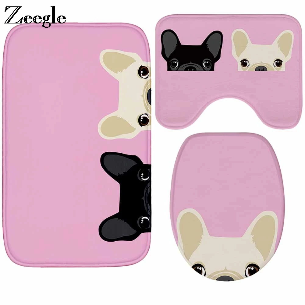 Zeegle Cartoon Dog Printed Bathroom Carpet 3pcs Bath Mat Set Anti-slip Bathtub Mat Bathroom Rug Set Absorbent Shower Floor Mats
Zeegle Cartoon Dog Printed Bathroom Carpet 3pcs Bath Mat Set Anti-slip Bathtub Mat Bathroom Rug Set Absorbent Shower Floor Mats