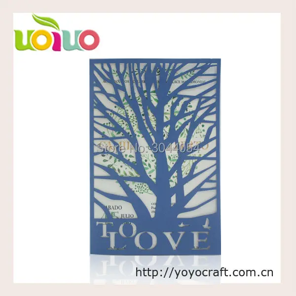 Cutomize logo wedding and birthday invitation card die cut wedding card tree design with ribbon bow for sale
Cutomize logo wedding and birthday invitation card die cut wedding card tree design with ribbon bow for sale