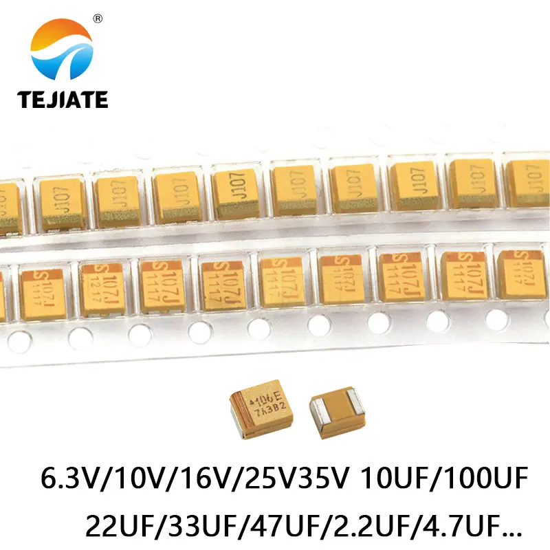 Танталовый конденсатор типа B 3528, патч 6 В/10 В/16 В/25 В/35 в 10 мкФ 1 мкФ 106 2,2 мкФ 3,3 мкФ 4,7 мкФ 22 мкФ, 10 шт.
Танталовый конденсатор типа B 3528, патч 6 В/10 В/16 В/25 В/35 в 10 мкФ 1 мкФ 106 2,2 мкФ 3,3 мкФ 4,7 мкФ 22 мкФ, 10 шт.