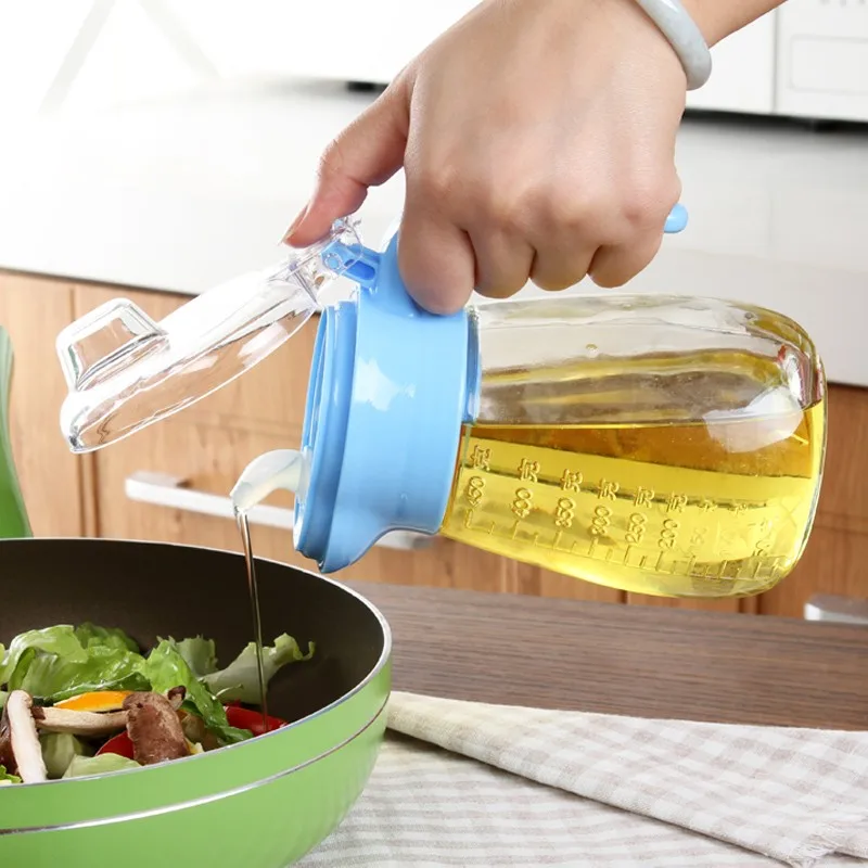 Simple life Kitchen sealing against dust leak proof with a scale quantitative oiler glass jar 450ml
Simple life Kitchen sealing against dust leak proof with a scale quantitative oiler glass jar 450ml