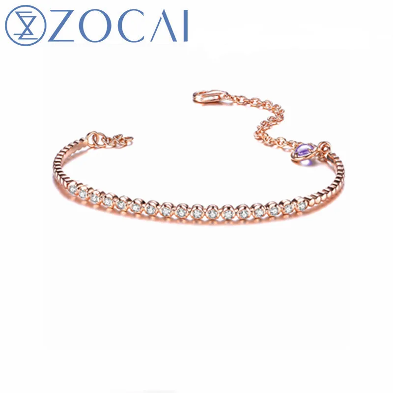 ZOCAI bracelet 18K rose gold garnet/ topaz/ amethyst 0.17 ct diamond bracelet fine jewelry Z00215
ZOCAI bracelet 18K rose gold garnet/ topaz/ amethyst 0.17 ct diamond bracelet fine jewelry Z00215
