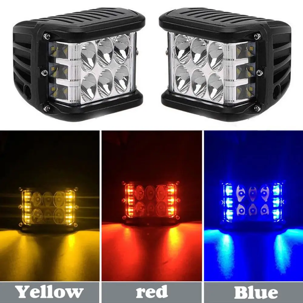 2pcs Offroad 90W Amber/red/ Blue Side light Shots POD Cubes white light LED Spot Light For Jeep TJ JK FJ Motorcycle
2pcs Offroad 90W Amber/red/ Blue Side light Shots POD Cubes white light LED Spot Light For Jeep TJ JK FJ Motorcycle