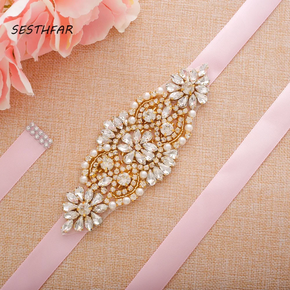 SESTHFAR Pearls Wedding Belt Simple Crystal Bridal Sash Rose Gold Rhinestones Bridal Belt For Wedding Evening Dresses
SESTHFAR Pearls Wedding Belt Simple Crystal Bridal Sash Rose Gold Rhinestones Bridal Belt For Wedding Evening Dresses