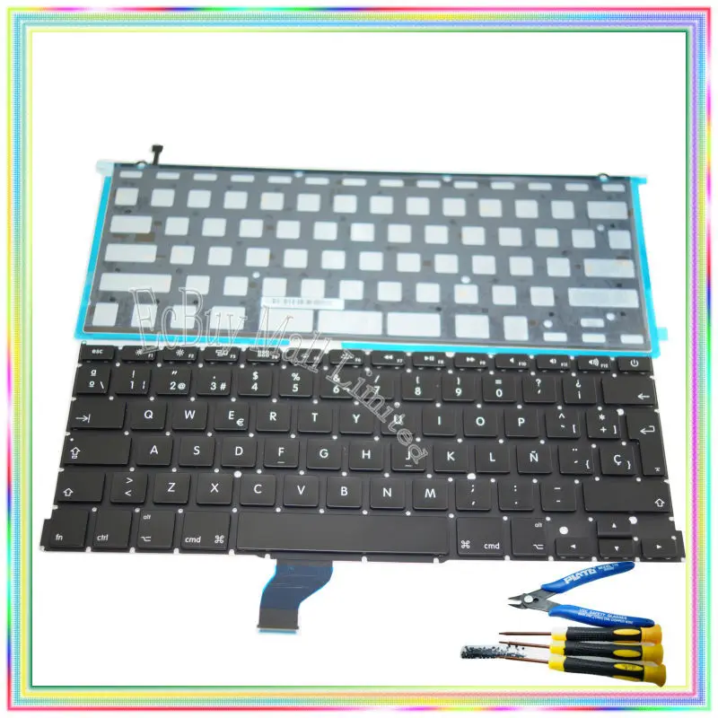 Brand new Spanish SP Keyboard with Backlight & keyboard screws & screwdriver tools for Macbook Retina 13.3" A1502 2013-15 Years
Brand new Spanish SP Keyboard with Backlight & keyboard screws & screwdriver tools for Macbook Retina 13.3" A1502 2013-15 Years