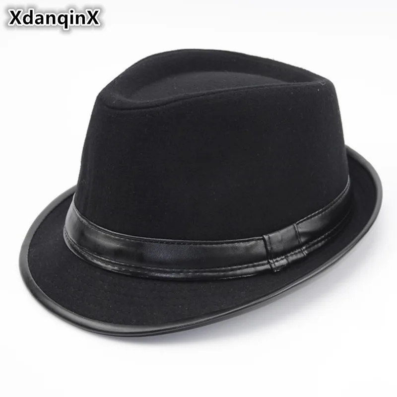 XdanqinX Adult Men's Hat Wool Warm Fedoras Hats For Men British Fashion Style Middle Aged Jazz Hat 2019 New Spring Dad's Cap
XdanqinX Adult Men's Hat Wool Warm Fedoras Hats For Men British Fashion Style Middle Aged Jazz Hat 2019 New Spring Dad's Cap