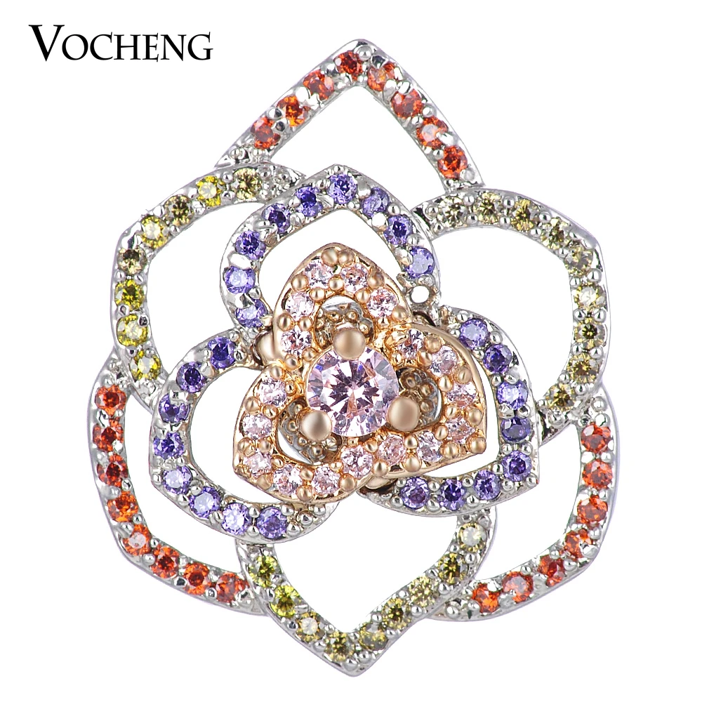 10PCS/Lot Vocheng Snap Charms CZ Stone Luxury Copper Material 18mm 4 Colors Rose Flower Jewelry Vn-1397*10
10PCS/Lot Vocheng Snap Charms CZ Stone Luxury Copper Material 18mm 4 Colors Rose Flower Jewelry Vn-1397*10