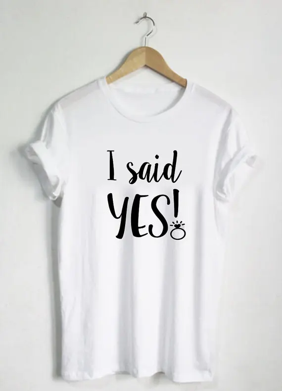 I said YES clothing - Bride Tshirt - Bachelorette top - Wedding Tee Wifey Shirts Married gift Honeymoon gifts-C013
I said YES clothing - Bride Tshirt - Bachelorette top - Wedding Tee Wifey Shirts Married gift Honeymoon gifts-C013