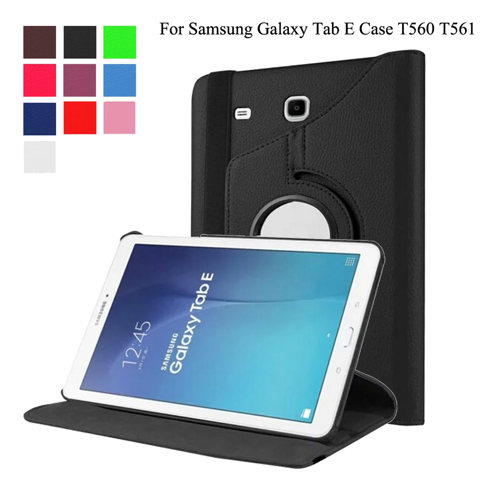 Умный чехол для планшета Samsung Galaxy Tab E 9 6 SM T560 T561 вращающийся на 360 градусов