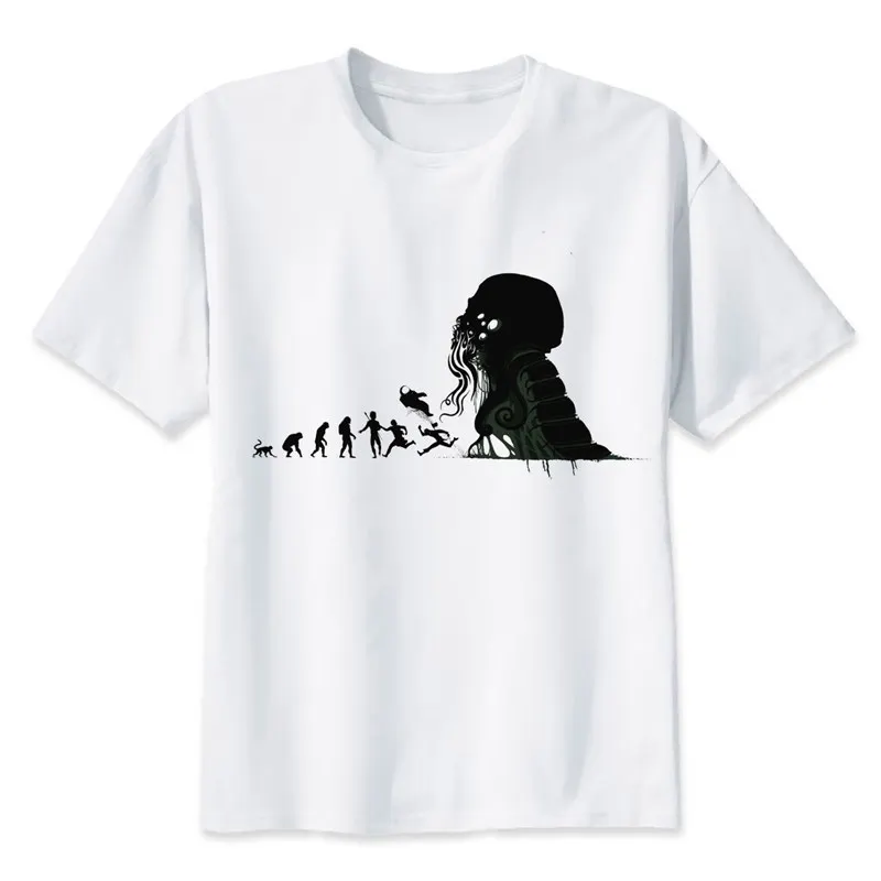 Cthulhu Футболка мужская летняя модная футболка высокого качества Повседневная