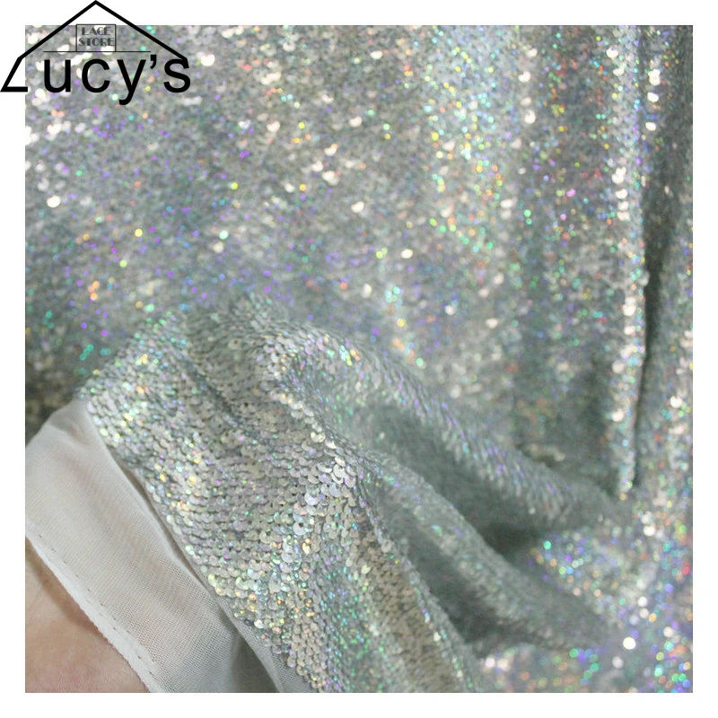 130CM wide high quality 5mm sequins fabric 1 Yard colorful shiny sequined fabric material for wedding decoration
130CM wide high quality 5mm sequins fabric 1 Yard colorful shiny sequined fabric material for wedding decoration