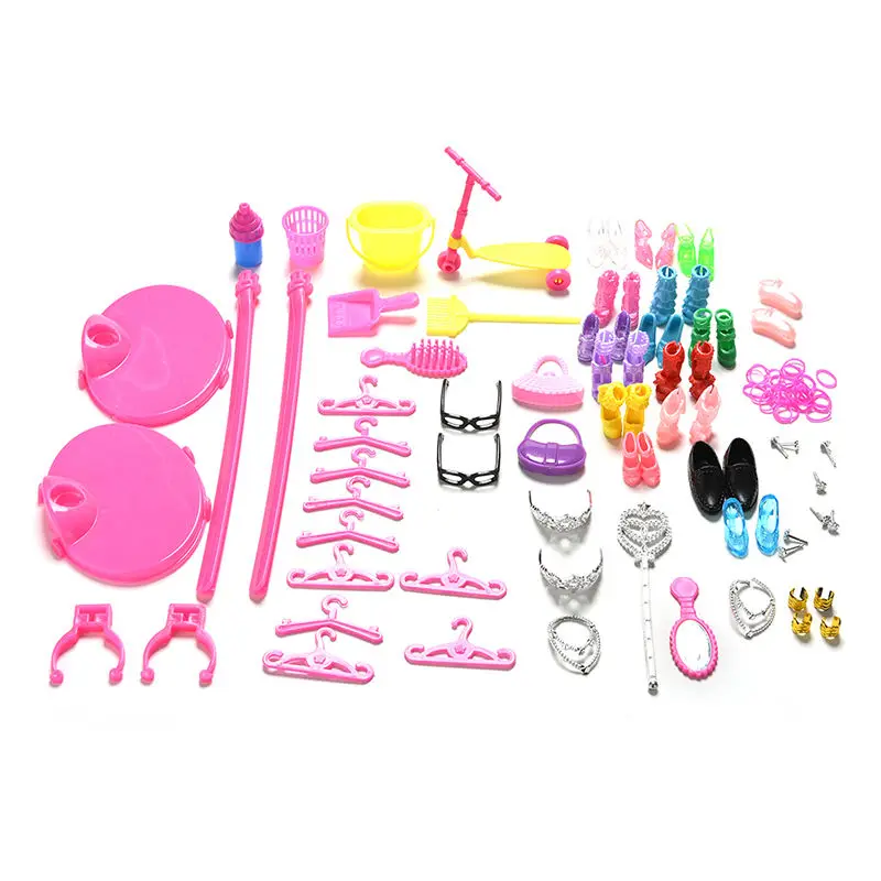 CnaBpc 1 Set Dolls Accessories Set Shoes Bag Mirror Hanger Comb Necklace for Toys Kids Gift Hot
CnaBpc 1 Set Dolls Accessories Set Shoes Bag Mirror Hanger Comb Necklace for Toys Kids Gift Hot