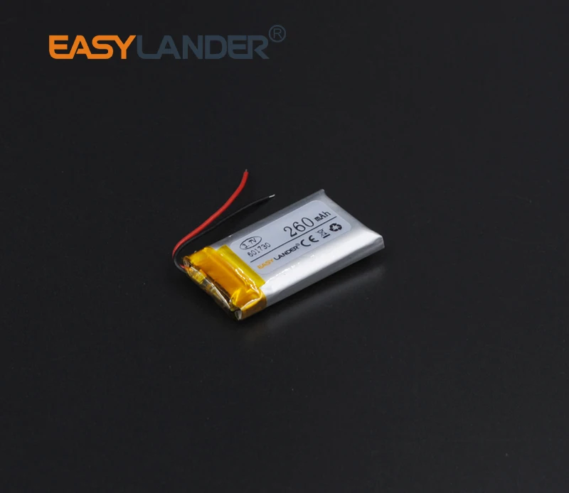Rechargeable Li-ion 3.7V 260mAh 601730 polymer Battery For bluetooth headset mouse Bracelet Wrist Watch 061730
Rechargeable Li-ion 3.7V 260mAh 601730 polymer Battery For bluetooth headset mouse Bracelet Wrist Watch 061730