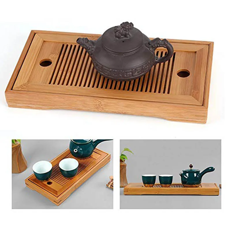 Eco-Friendly Teaware Bamboo Tea Trays Rectangle Shape Teapot Kung Fu Green Tea Holder Hotel Home Use 25*14*3.5cm 1PC
Eco-Friendly Teaware Bamboo Tea Trays Rectangle Shape Teapot Kung Fu Green Tea Holder Hotel Home Use 25*14*3.5cm 1PC