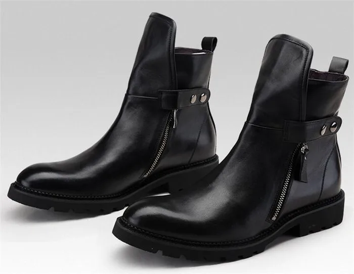 Winter warm plus velvet high leather shoes British leather boots Martin boots men's cotton shoes short tube pointed men's boots
Winter warm plus velvet high leather shoes British leather boots Martin boots men's cotton shoes short tube pointed men's boots