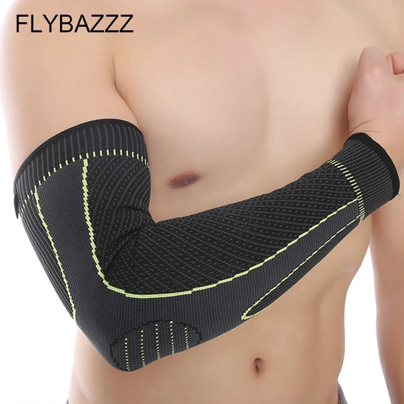 FLYBAZZZ дышащая быстросохнущая защита рукава для бега баскетбольные налокотники