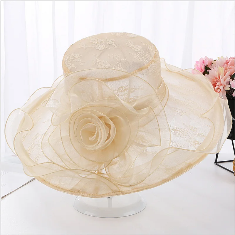 2019 Solid Wavy Lace Sun Hat Women Kentucky Derby Sun Organza Hats New Summer Beach Hats
2019 Solid Wavy Lace Sun Hat Women Kentucky Derby Sun Organza Hats New Summer Beach Hats