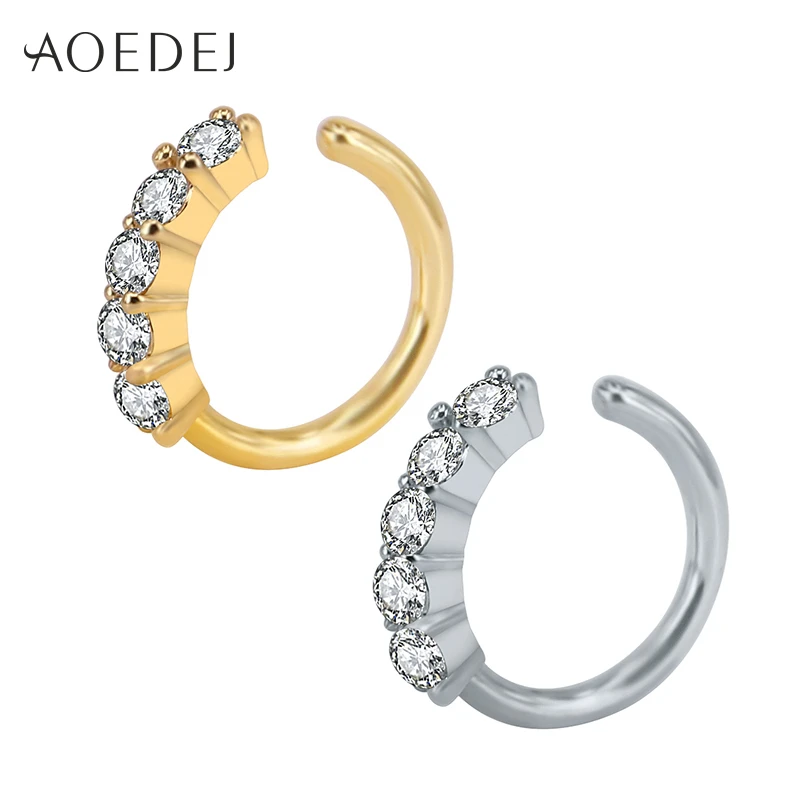 AOEDEJ Crystal Nose Ring Hoop Gold Color 8mm Nose Piercing Jewelry Tpyes Helix Cartilage Earrings Piercing Nez Tragus Piercing
AOEDEJ Crystal Nose Ring Hoop Gold Color 8mm Nose Piercing Jewelry Tpyes Helix Cartilage Earrings Piercing Nez Tragus Piercing