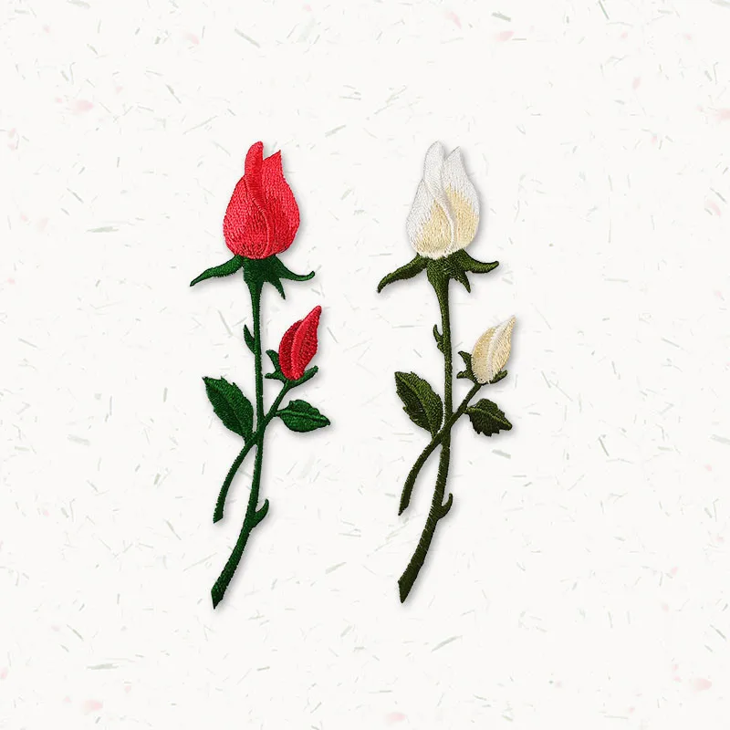 5 Pieces Red White Rose Flower Patches for Clothes Curtain Carpet Dress Bag Hat Personality DIY Accessories Size 3.3cm x 11cm
5 Pieces Red White Rose Flower Patches for Clothes Curtain Carpet Dress Bag Hat Personality DIY Accessories Size 3.3cm x 11cm