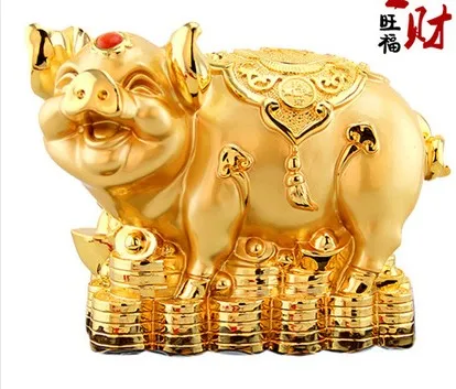 Kaiguang placed handi Chinese zodiac pig jinzhu placed pieces Animal resin Golden Mascot gold handi geomanticroom Art Statue
Kaiguang placed handi Chinese zodiac pig jinzhu placed pieces Animal resin Golden Mascot gold handi geomanticroom Art Statue