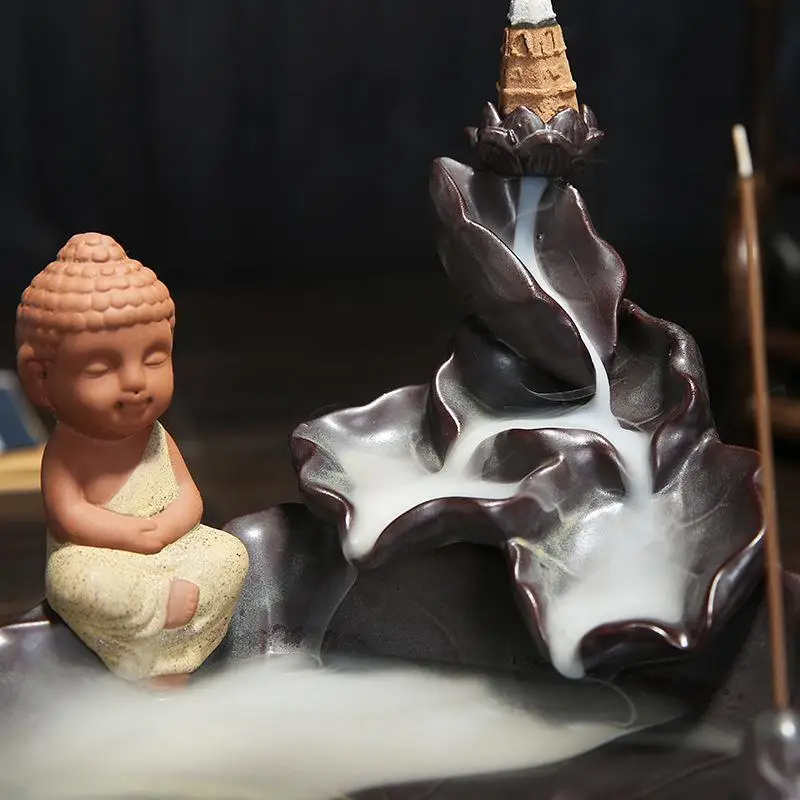 Small Buddha Sticks Incense Holder Smoke Backflow Incense Burner Sandalwood Incense Home Decor Aromatherapy Buddha Censer
Small Buddha Sticks Incense Holder Smoke Backflow Incense Burner Sandalwood Incense Home Decor Aromatherapy Buddha Censer