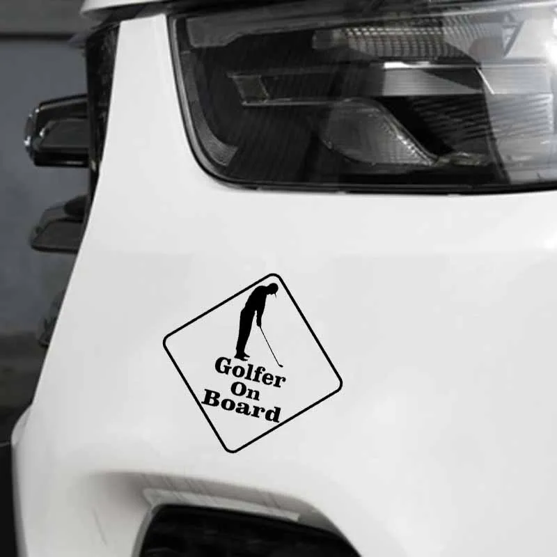 YJZT 13.5CM*13.5CM Golfer On Board Sticker Car Vinyl Personalized Decal Black/Silver C10-00619
YJZT 13.5CM*13.5CM Golfer On Board Sticker Car Vinyl Personalized Decal Black/Silver C10-00619